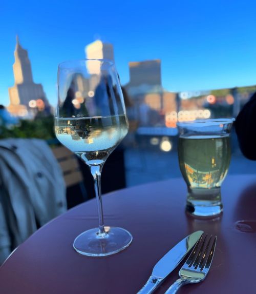 Rooftop dinner and drinks before Waterfire (at Blu Violet PVD)
https://www.instagram.com/p/Ci58GiOvIYq/?igshid=NGJjMDIxMWI=